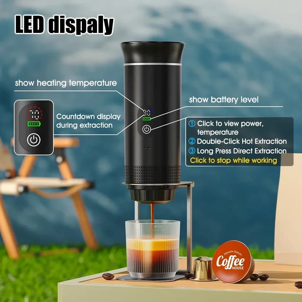Cafetera espresso portátil 3 en 1