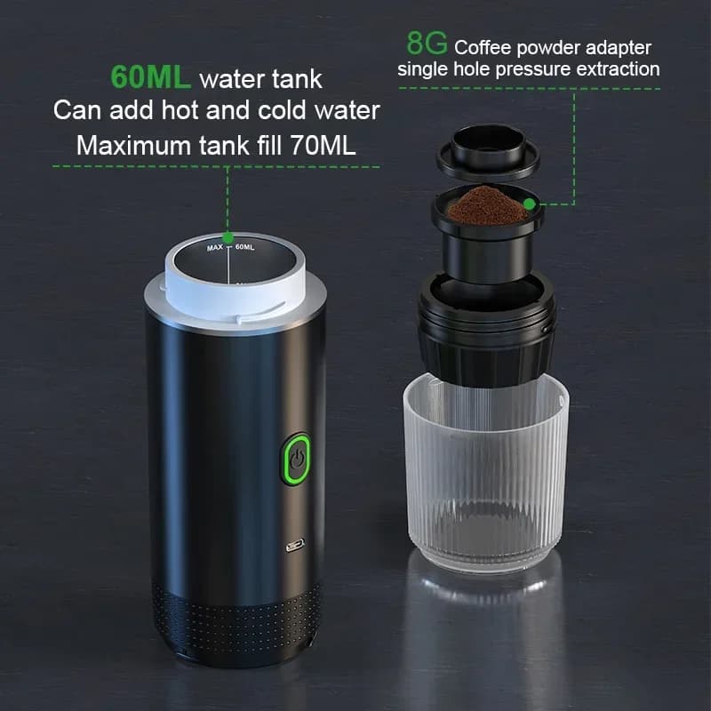 Máquina de café espresso portátil 3 en 1