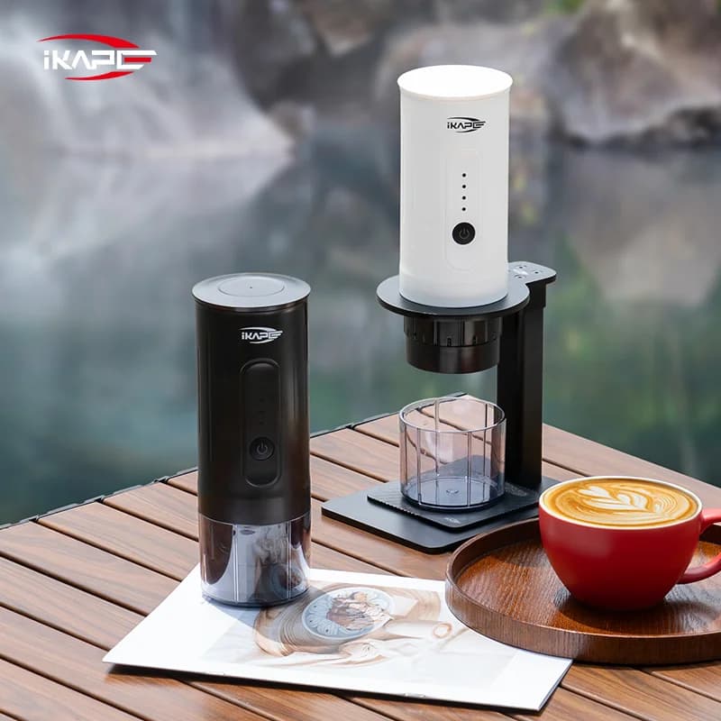 Cafetera manual portátil para cápsulas y café molido