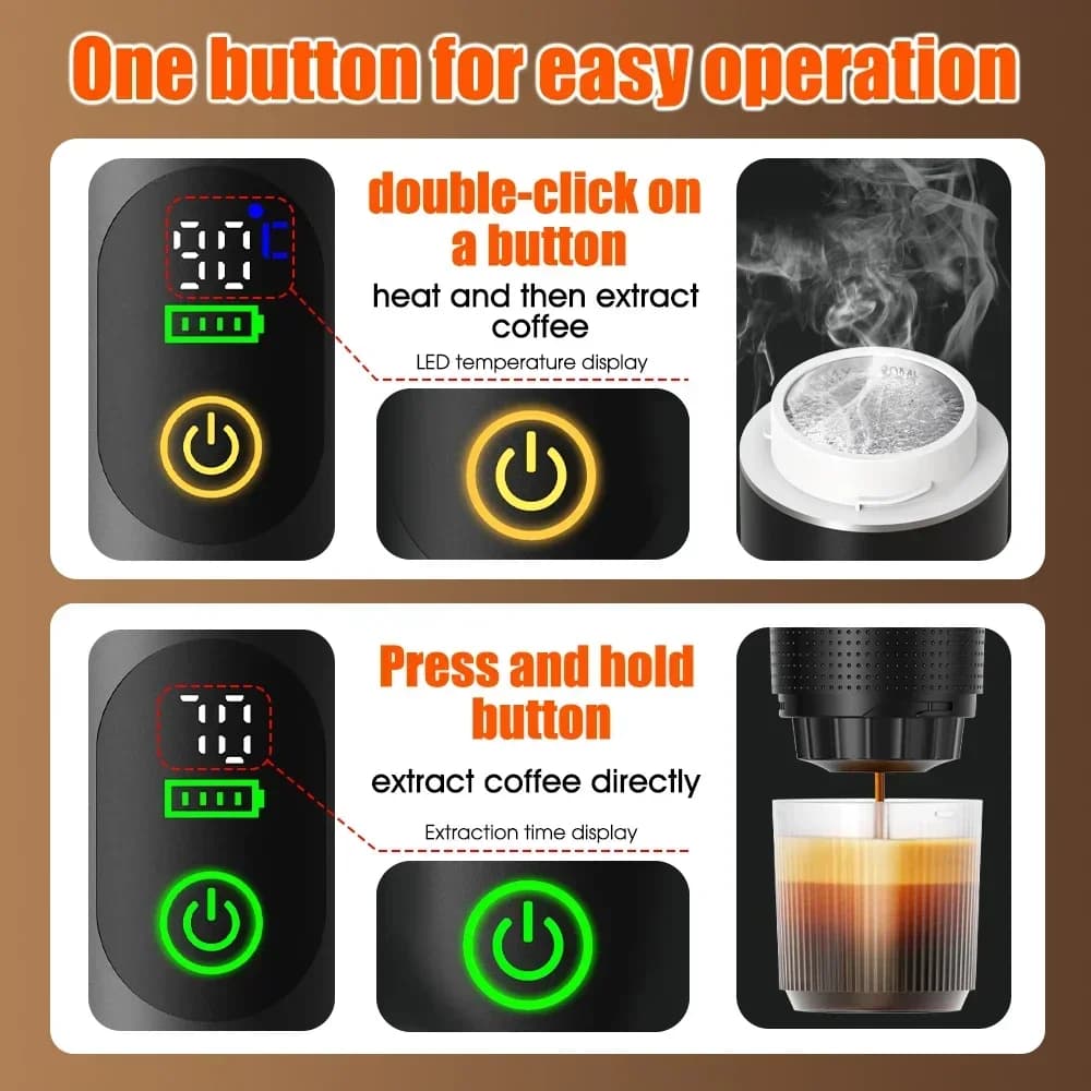 Cafetera espresso portátil 3 en 1