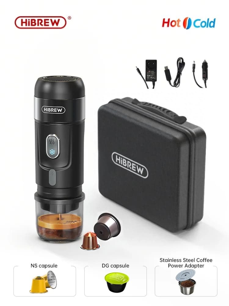 Cafetera portátil para cápsulas y café molido