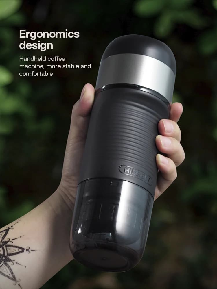 Cafetera portátil para cápsulas y café molido