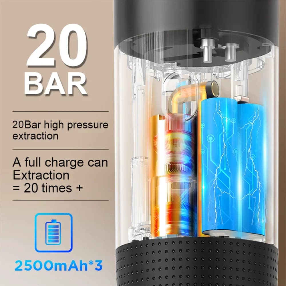 Máquina de café espresso portátil 3 en 1